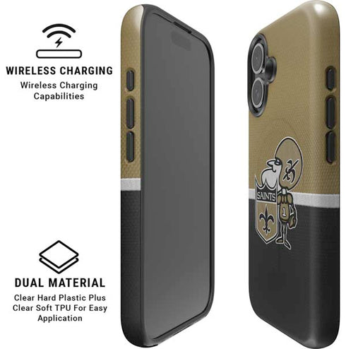 NFL New Orleans Saints Vintage iPhone 16 Plus Magsafe Impact Case